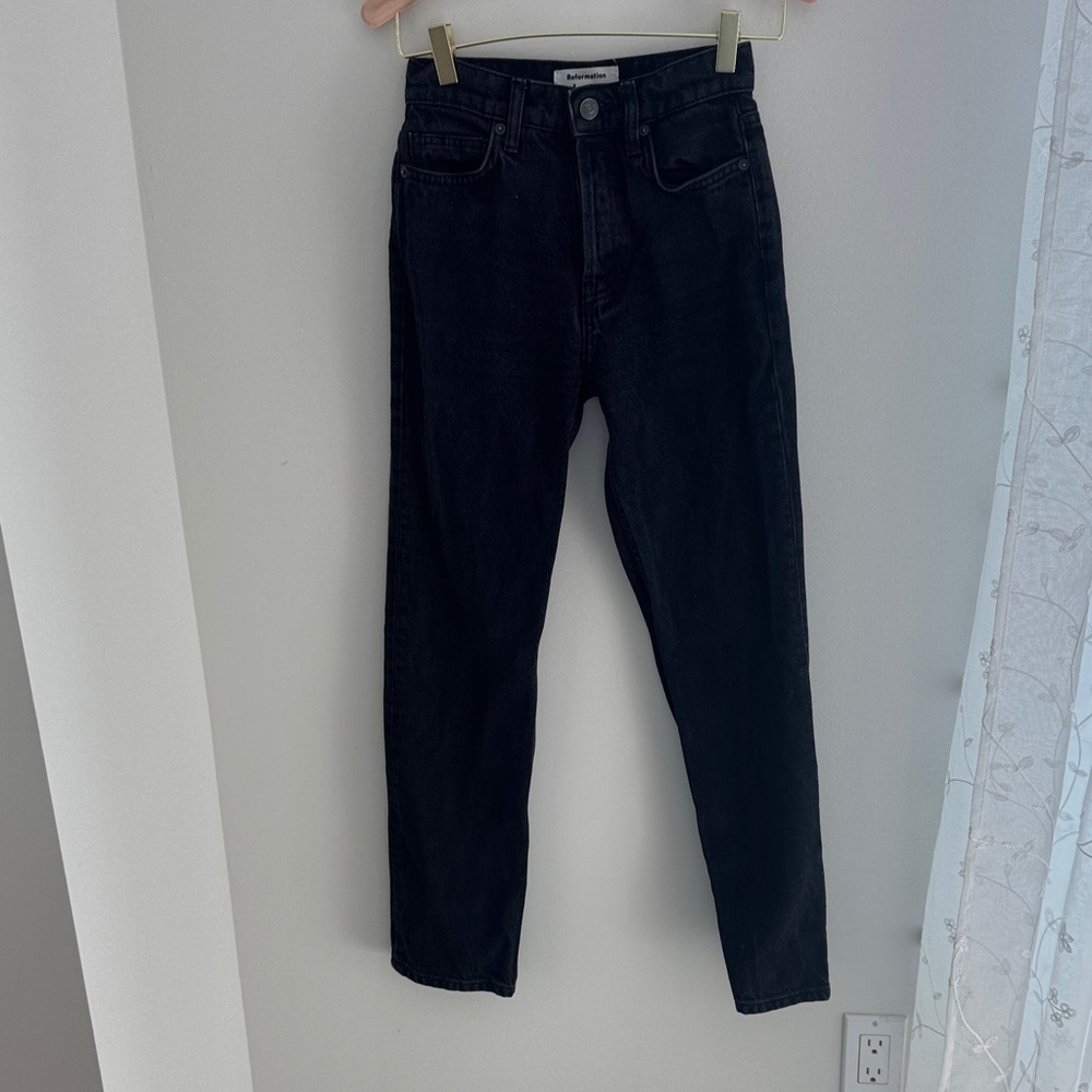 Reformation Cynthia High-Rise Straight Women’s Jeans - Seattle Wash